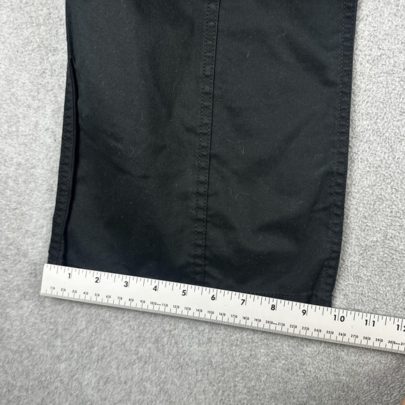 Hollister Pants Womens 10 Black Mid Rise Relaxed Boot Cargo Stretch Casual NWT - Picture 8 of 9